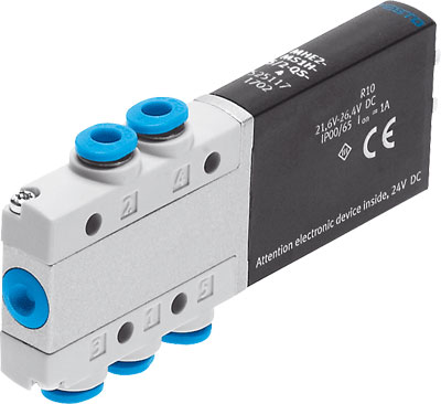 Festo 525117 / MHE2-MS1H-5/2-QS-4 Solenoid Valve