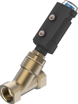 Festo 8111594 / VZXA-B-TS6-32-M2-B1T-4.4-K-46-17-PM Angle Seat Valve