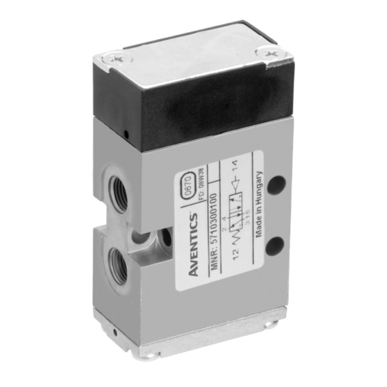 Aventics CD04-5/2XX-SR-M010-M010-M010-S Electric and Pneumatic Actuated Directional Valve