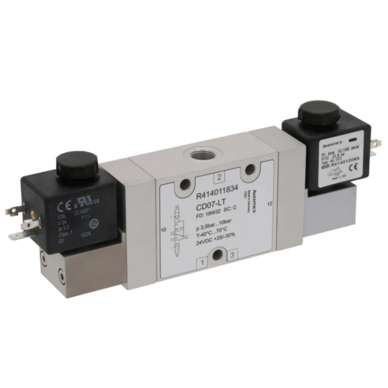 Aventics CD07-LT-3/2-NC-DO-024VDC-E-G014-RAIL Electric and Pneumatic Actuated Directional Valve