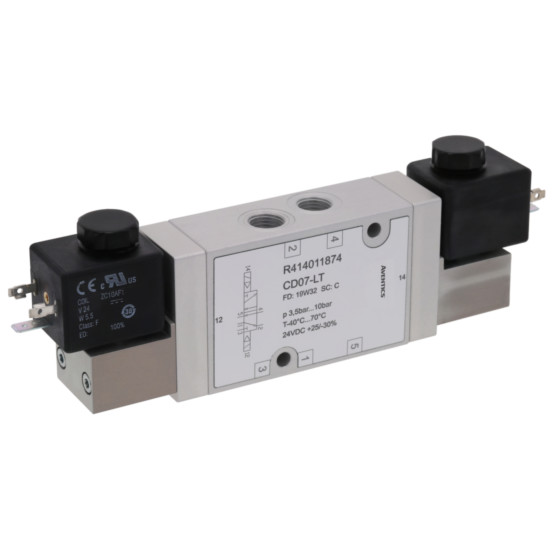Aventics CD07-LT-5/2-NC-DO-024VDC-WMO-I-G014-RAIL Electric and Pneumatic Actuated Directional Valve