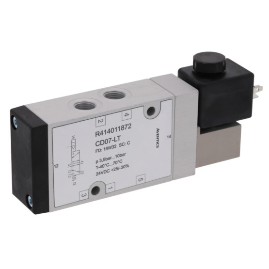Aventics CD07-LT-5/2-NC-SR-110VDC-E-G014-RAIL Electric and Pneumatic Actuated Directional Valve