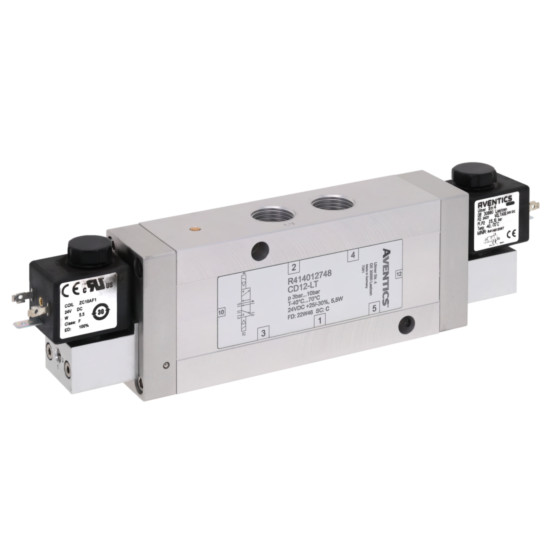 Aventics CD12-LT-5/2-NC-DO-024VDC-I-G012-RAIL Electric and Pneumatic Actuated Directional Valve