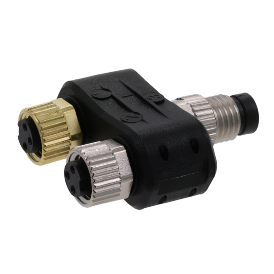 Aventics CON-AP-MS-M8-4-FS-M8-3-FS-M8-3 Y-Plug Connector