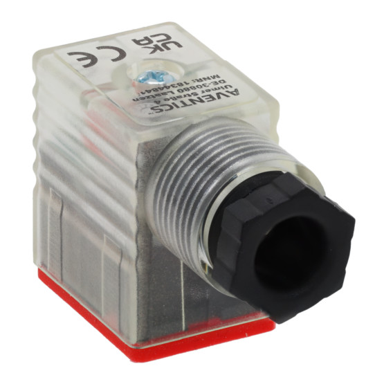 Aventics CON-VP-F_B-2+E-RD-V-SCREW Valve Plug Connector