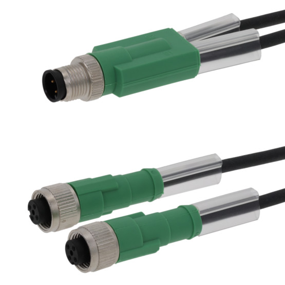 Aventics M12 Y-VERTEILER AUF M12 BUCHSE GERADE Y-Plug Connector