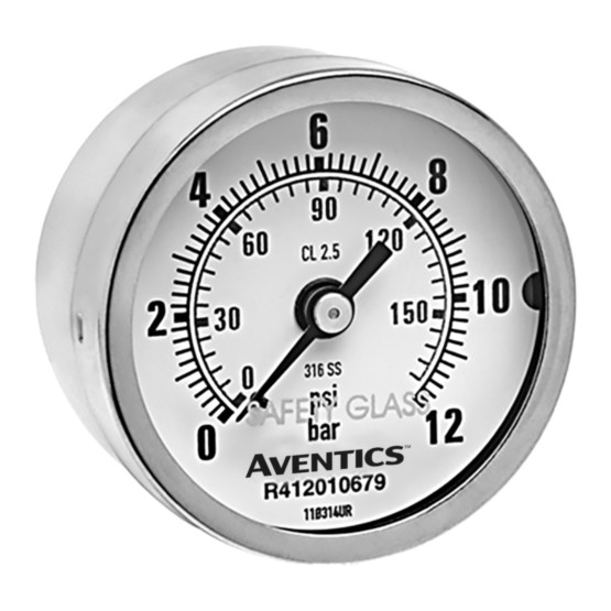 Aventics PG1-ROB-G018-SFB-D50-P0-12-SG Pressure Gauge