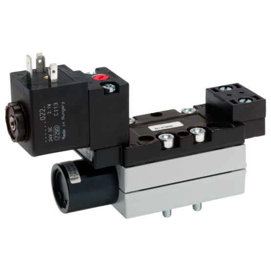 Aventics V581-5/2AR-230AC-I1-ACNO-LBX-AA-D-S-T0 Electric and Pneumatic Actuated Directional Valve