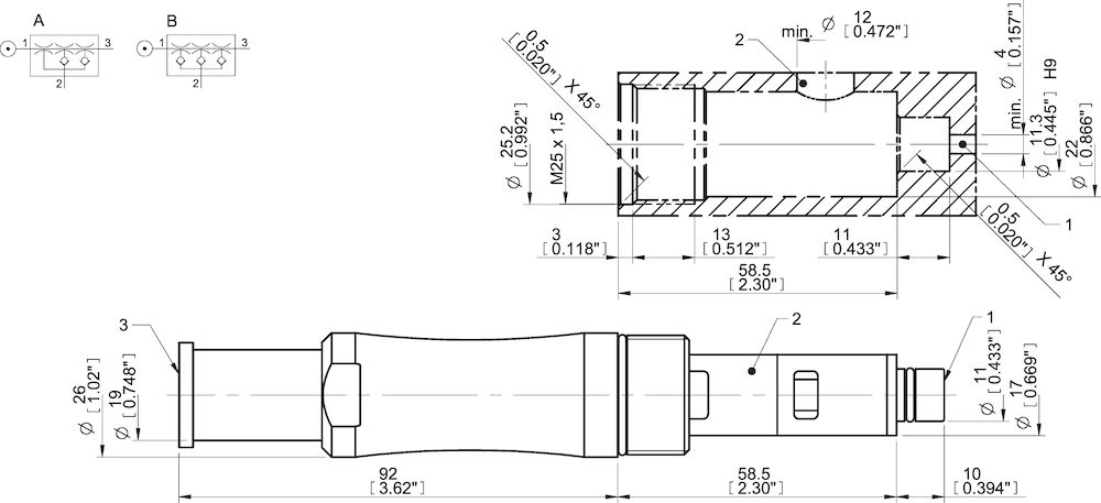 Piab COAX® cartridge MIDI Si32-3, holding cap
