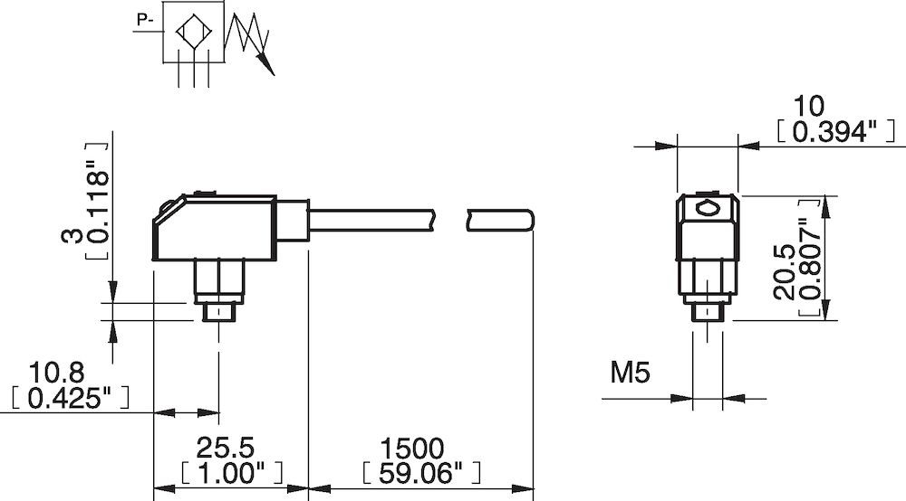 Piab Vacuum switch NPN M5