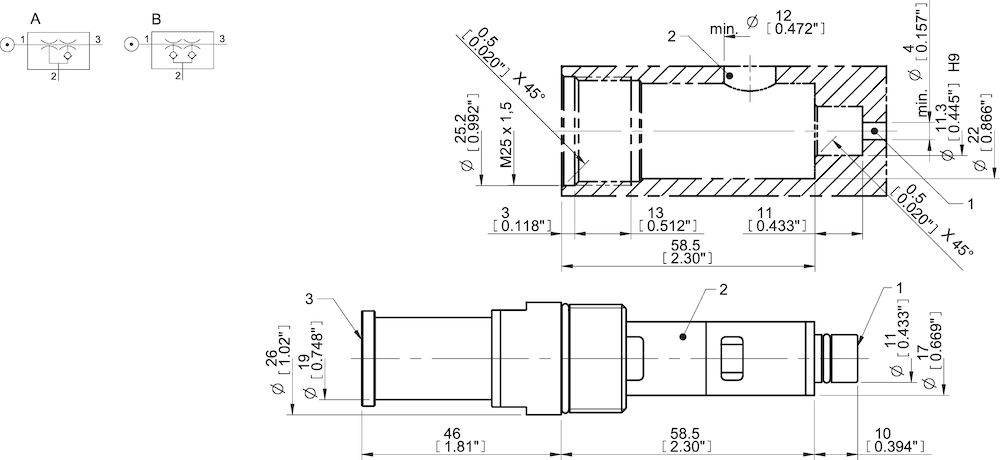 Piab COAX® cartridge MIDI Xi40-2, holding cap, extra non-return valve