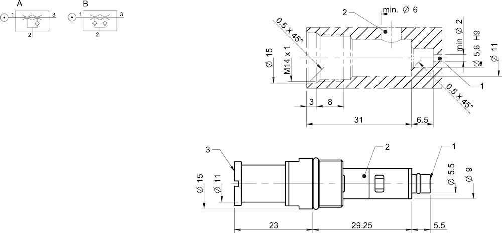 Piab COAX® cartridge MINI Xi10-2, holding cap, extra non-return valve