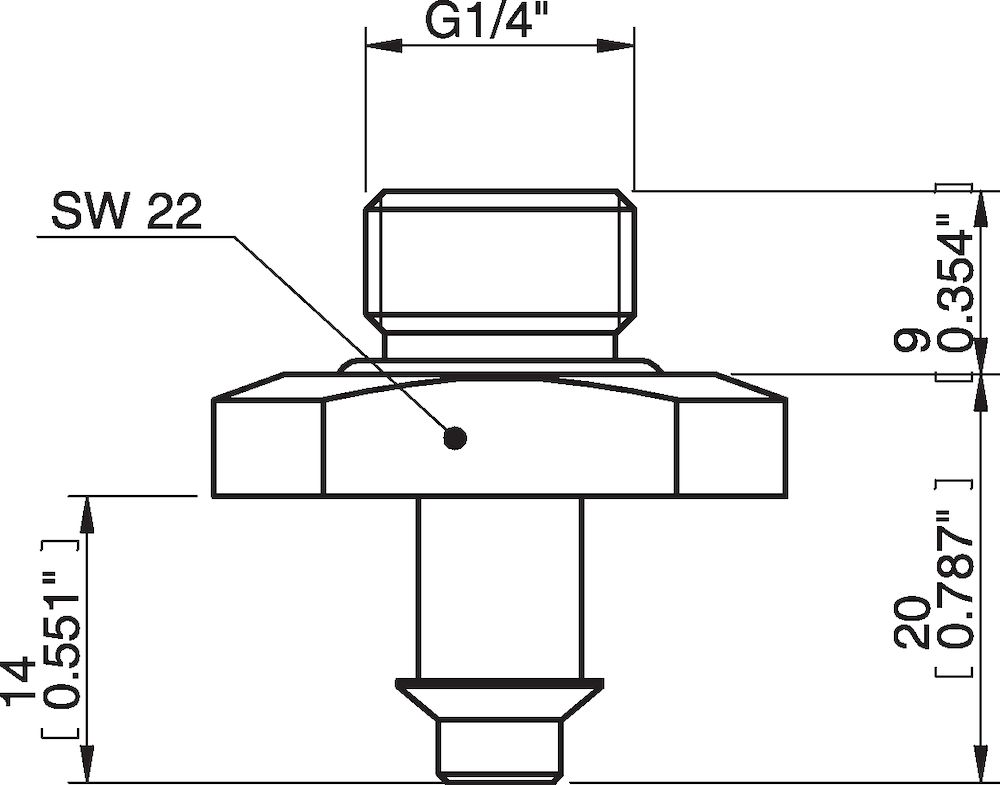 Piab Fitting G1/4 male