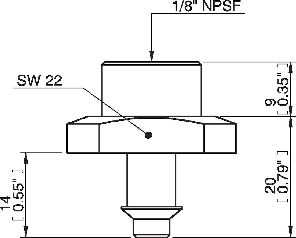 Piab Fitting 1/8 NPSF female