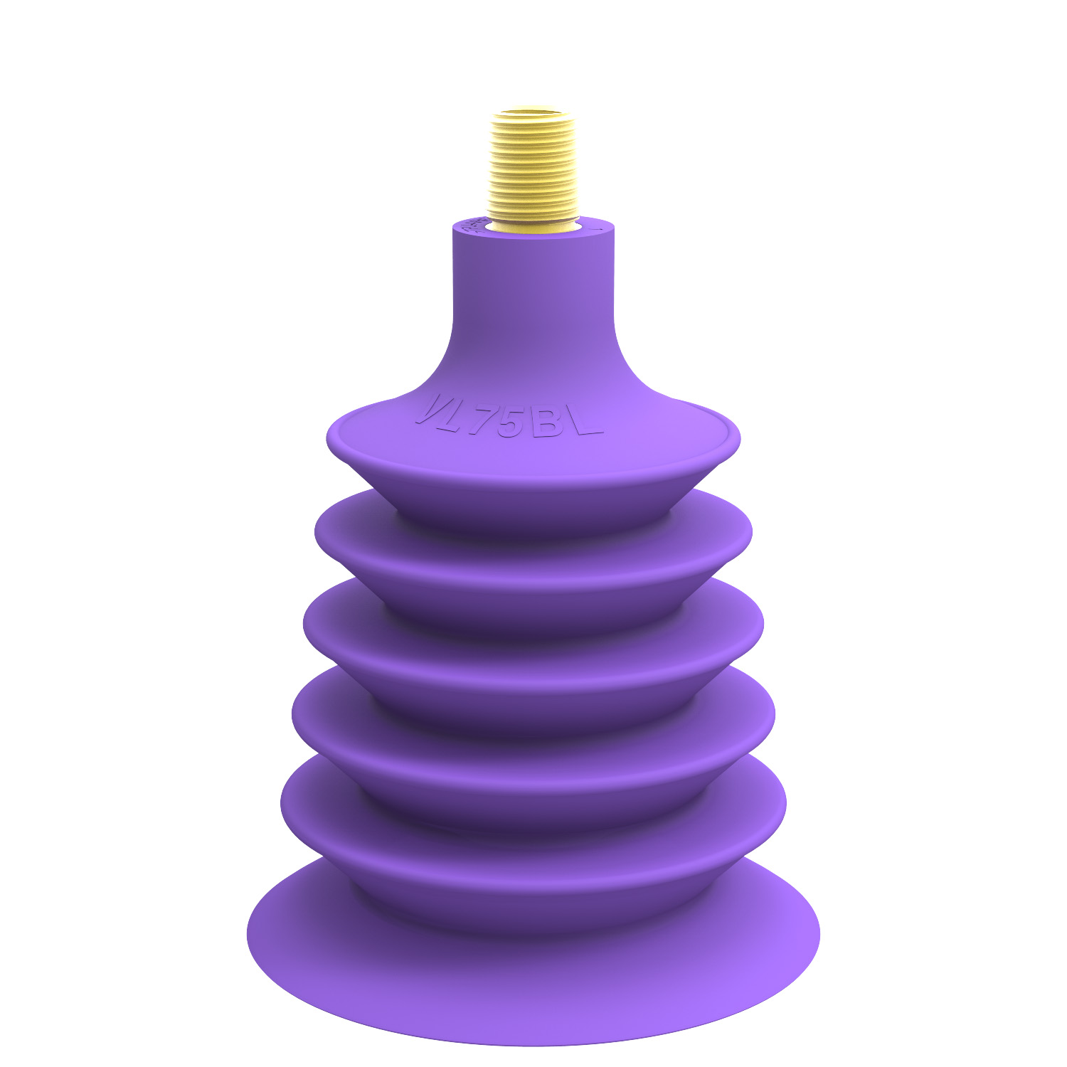 Piab Suction cup VL75BL, 1/4NPT-1/8NPSF