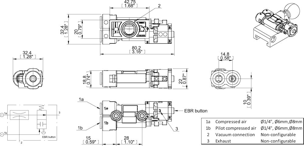 Piab 02.12.894 Vacuum pumps and ejectors