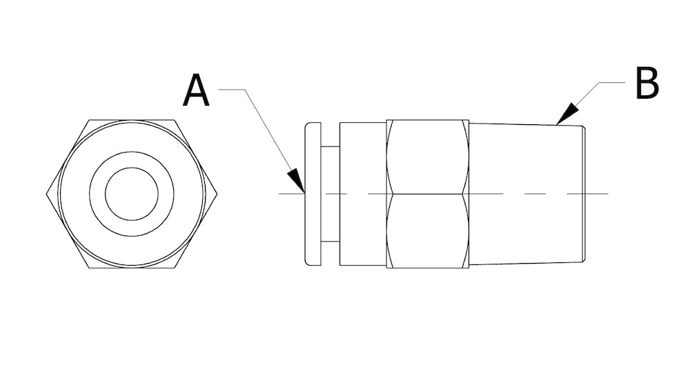 Piab H06-02S Male Connector