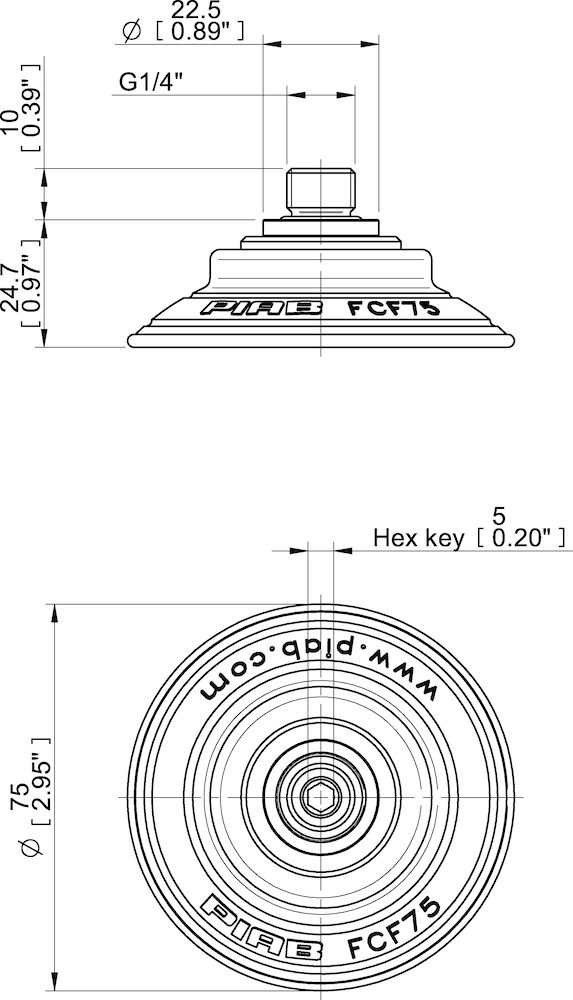 Piab 02.13.910 Suction cups and soft grippers