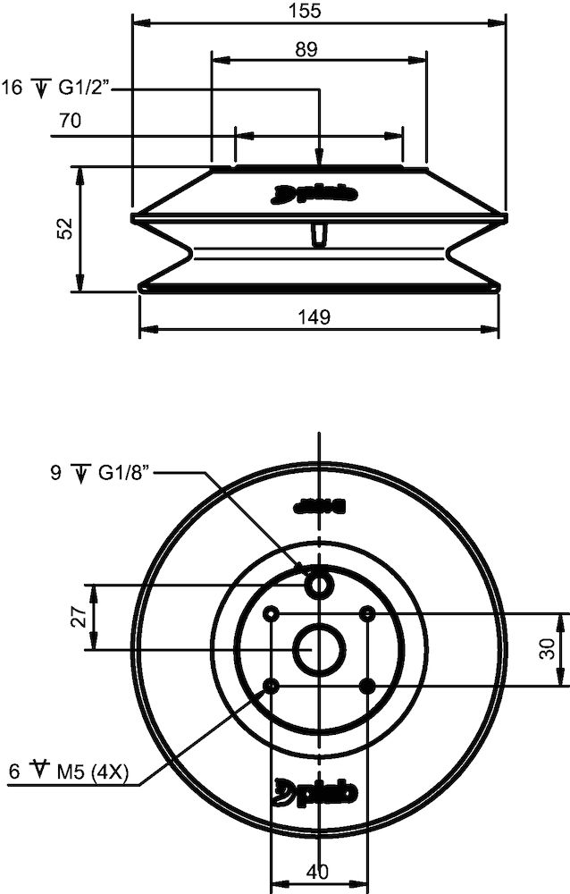 Piab 02.41.410 Suction cups and soft grippers