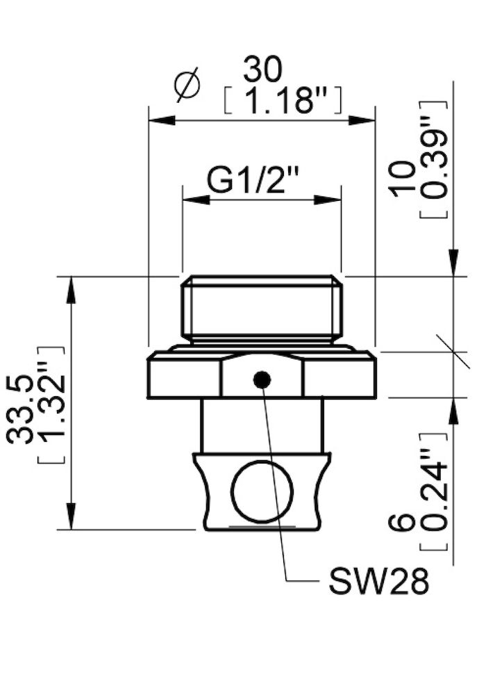 Piab Fitting G1/2 male, bag