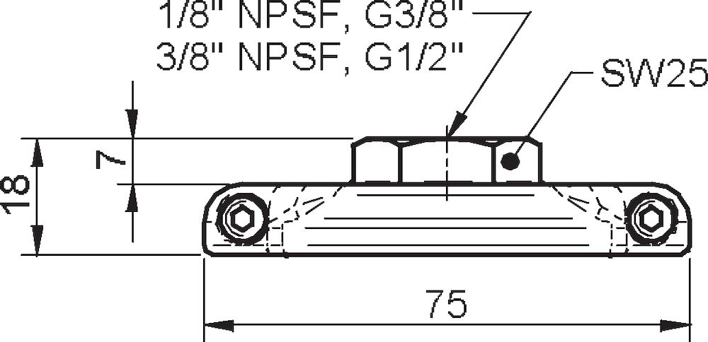 Piab Fitting 75, G3/8 female, clamp ring with mesh filter