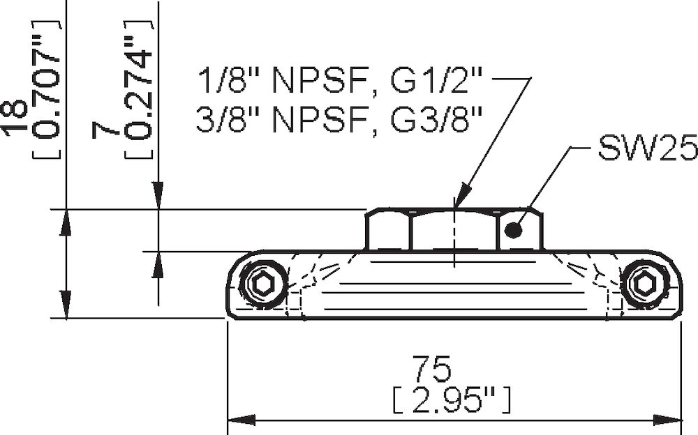 Piab Fitting 75, G3/8 female, with cone valve