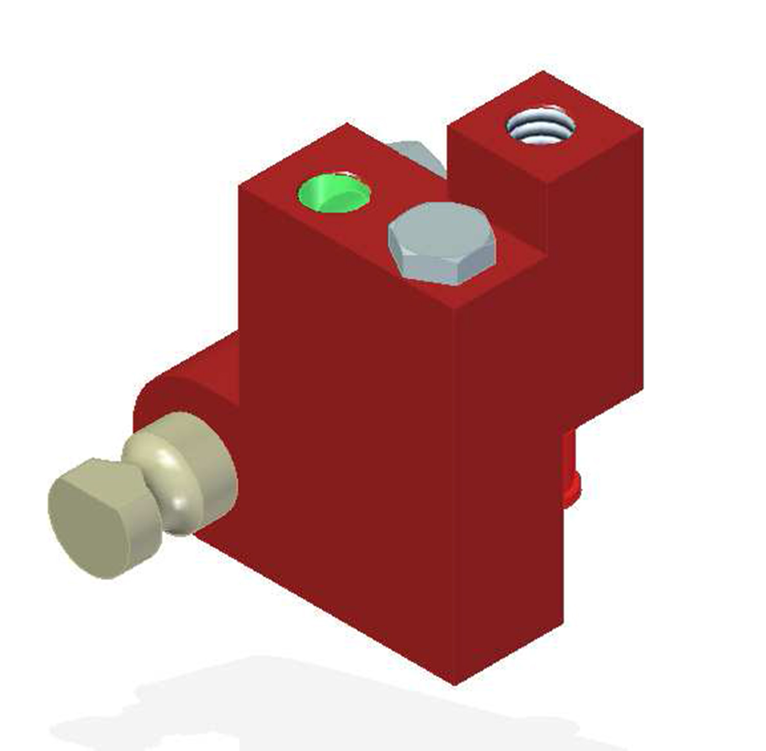 Piab Vacuum Check Valve VT-1H COAX®, NPT threads, Lock pin 19, Left hand connection