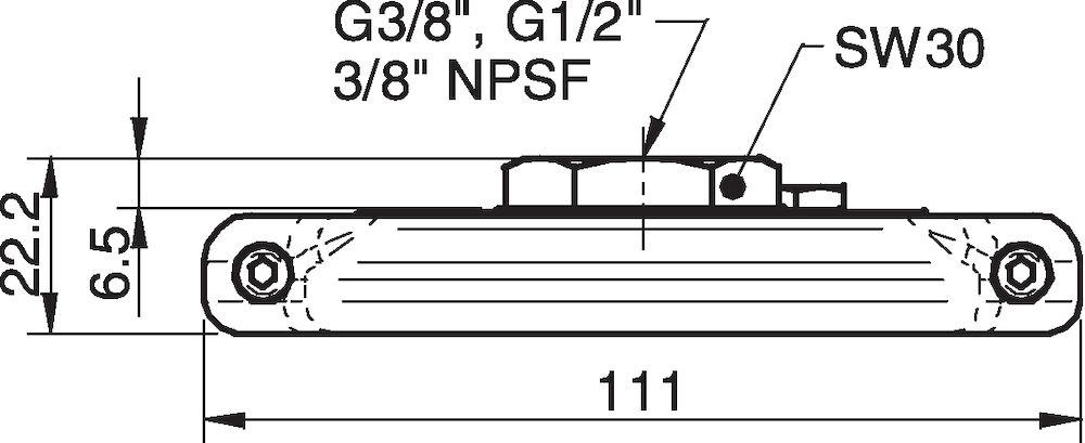 Piab Fitting 110, G1/2 female, clamp ring with mesh filter