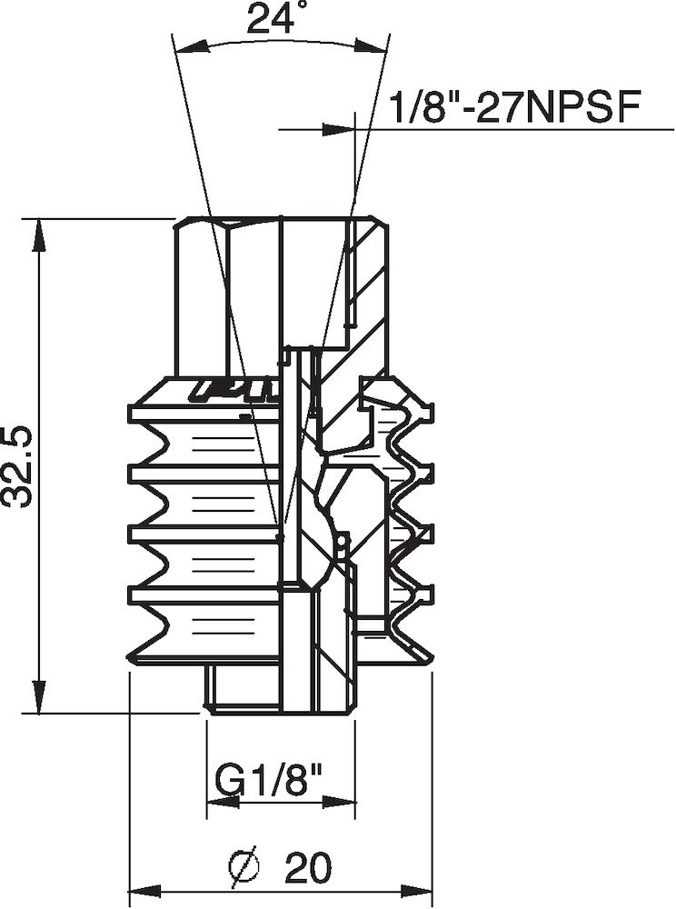 Piab Ball joint G1/8