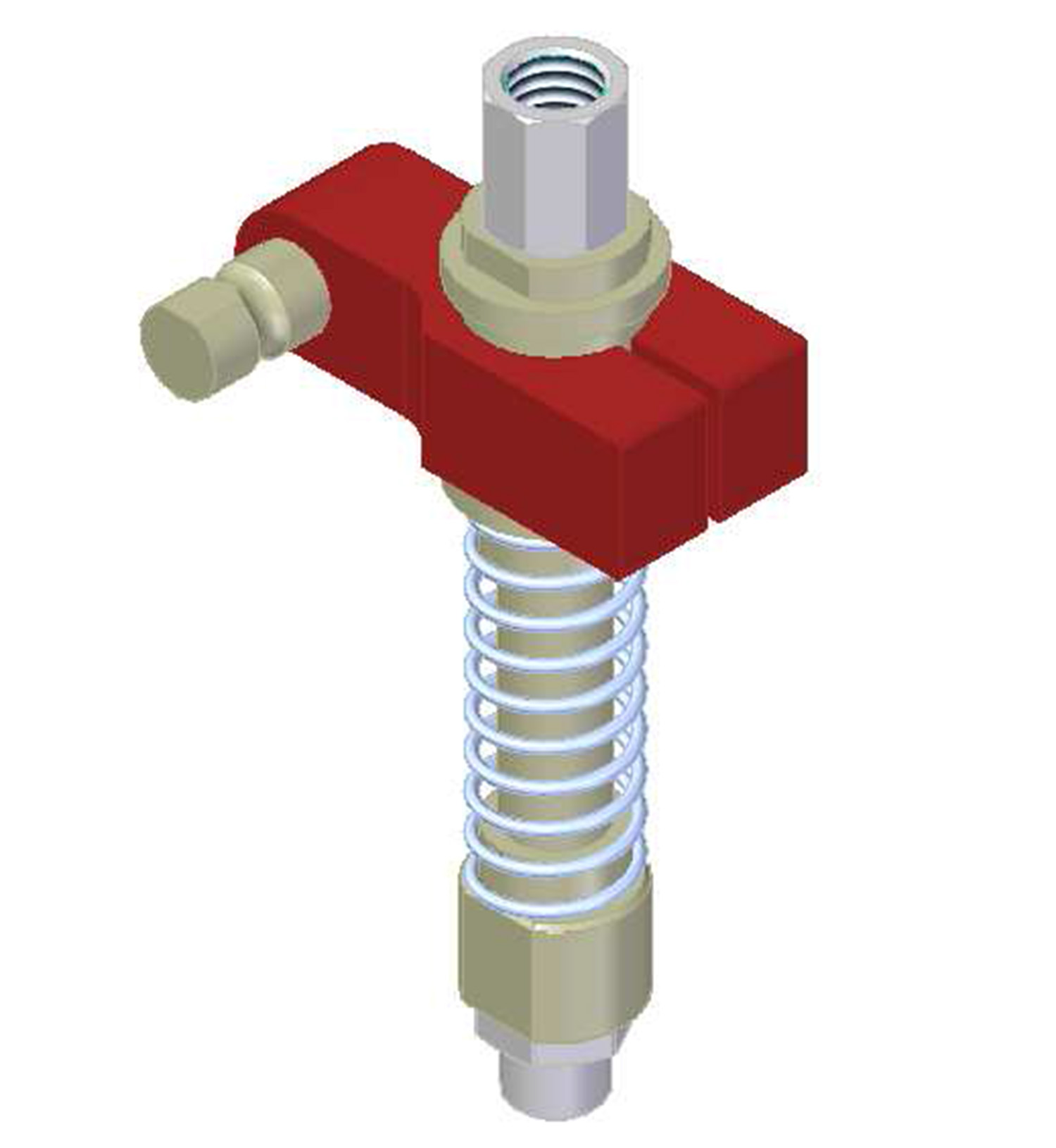 Piab Centralized vacuum connection with level compensator, NPT threads, Lock pin 16, Left hand conne
