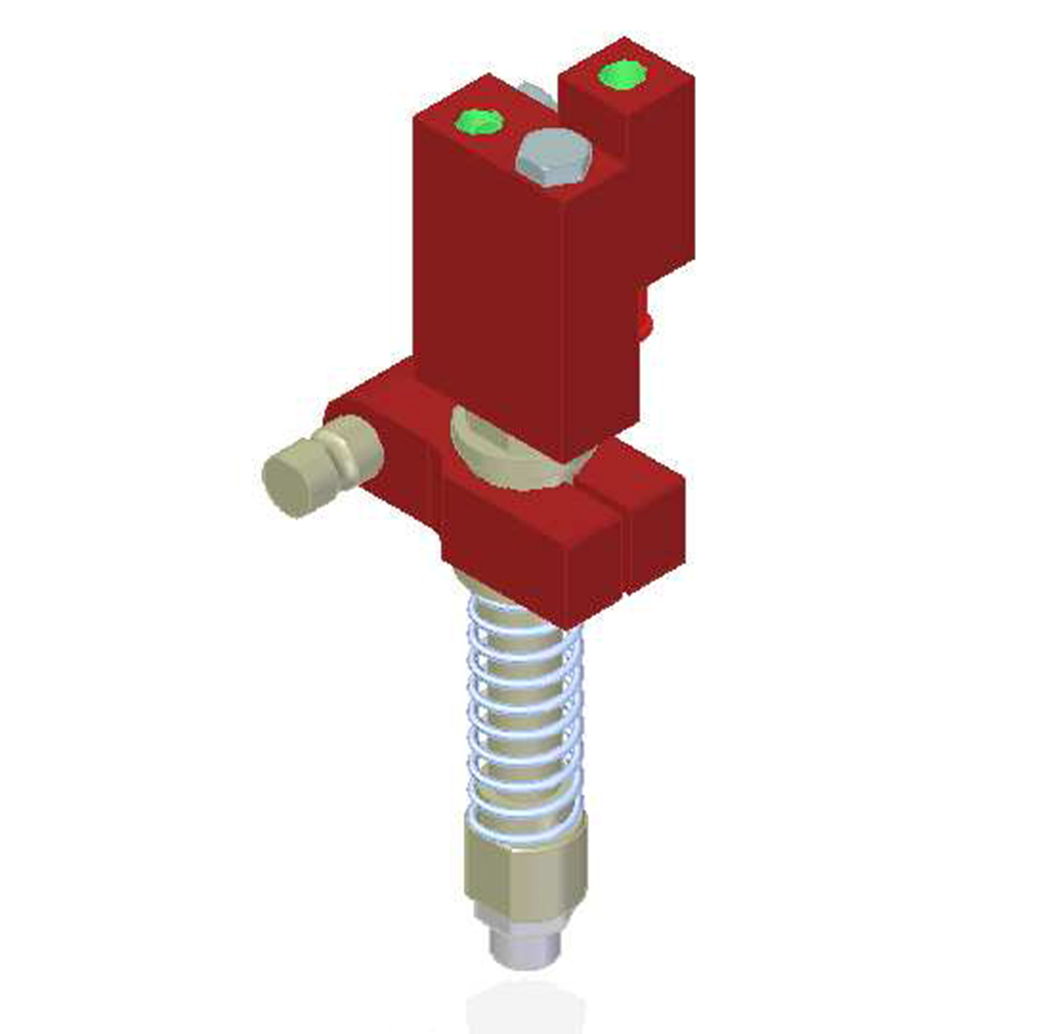 Piab Vacuum Check Valve VT-1H COAX® with level compensator, NPT threads, Lock pin 16, Left hand conn