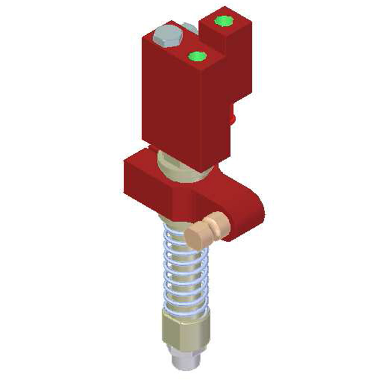 Piab Vacuum Check Valve VT-1H COAX® with level compensator, NPT threads, Lock pin 16, Right hand con