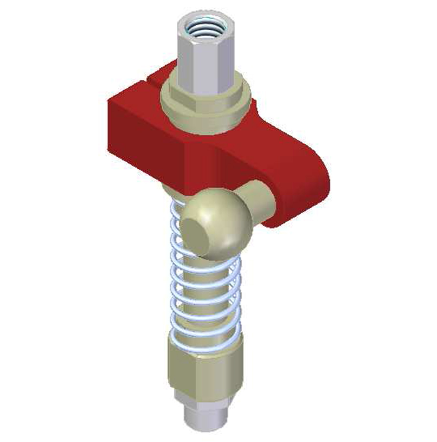 Piab Centralized vacuum connection with level compensator, NPT threads, Ball joint, Right hand conne