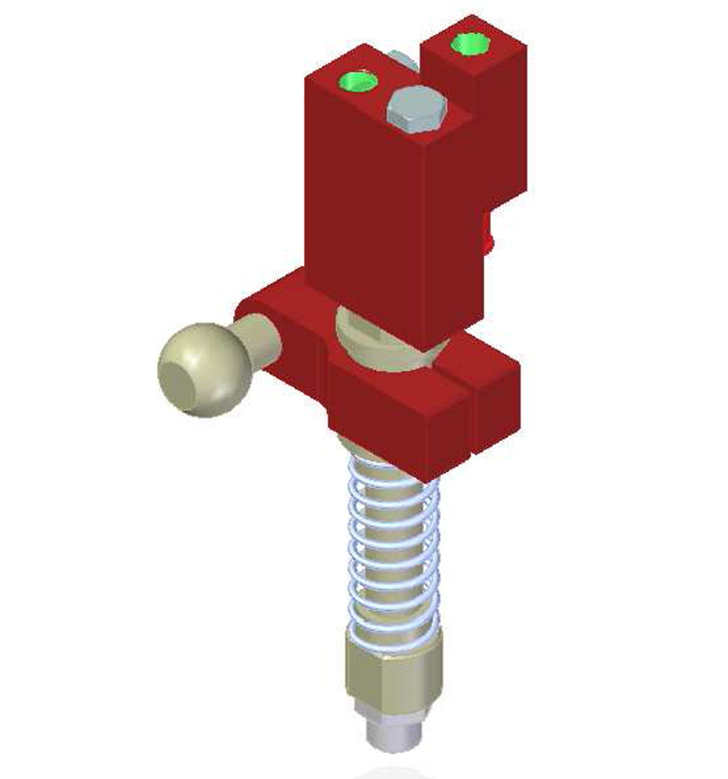 Piab Vacuum Check Valve VT-1H COAX® with level compensator, NPT threads, Ball joint, Left hand conne