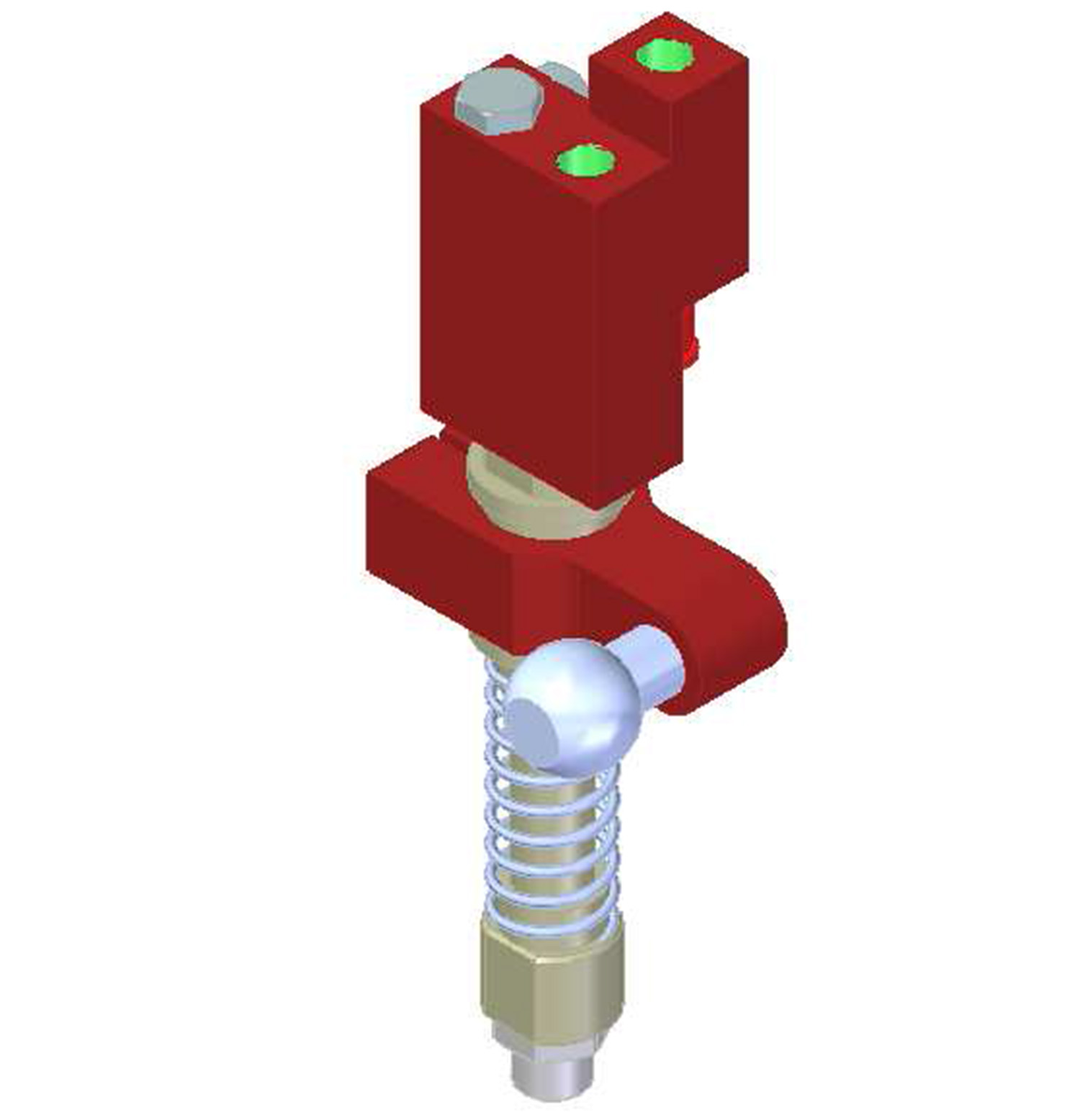 Piab Vacuum Check Valve VT-1H COAX® with level compensator, NPT threads, Ball joint, Right hand conn
