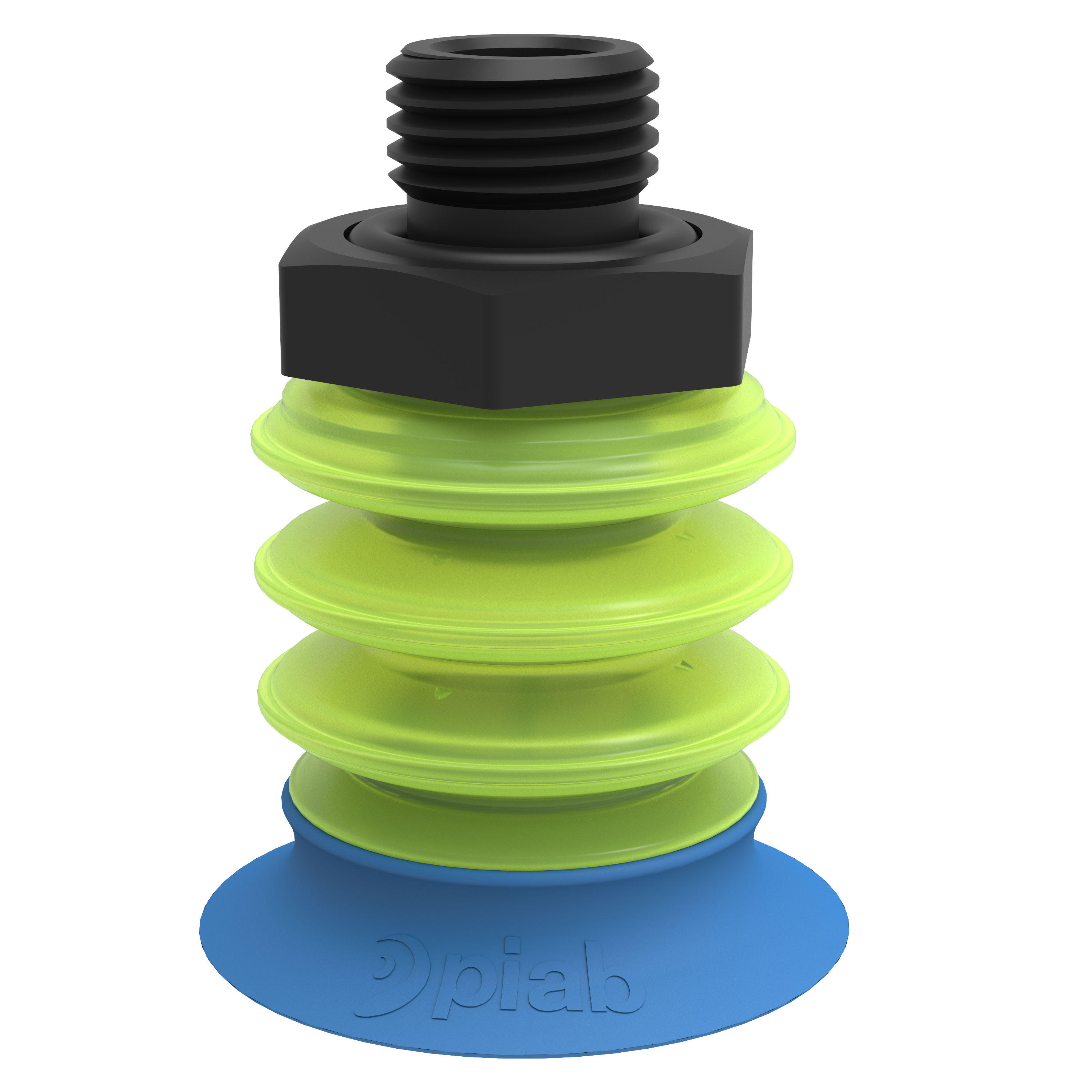 Piab Suction cup piGRIP® with Bag lip Silicone, G1/4” male, with mesh filter, x2