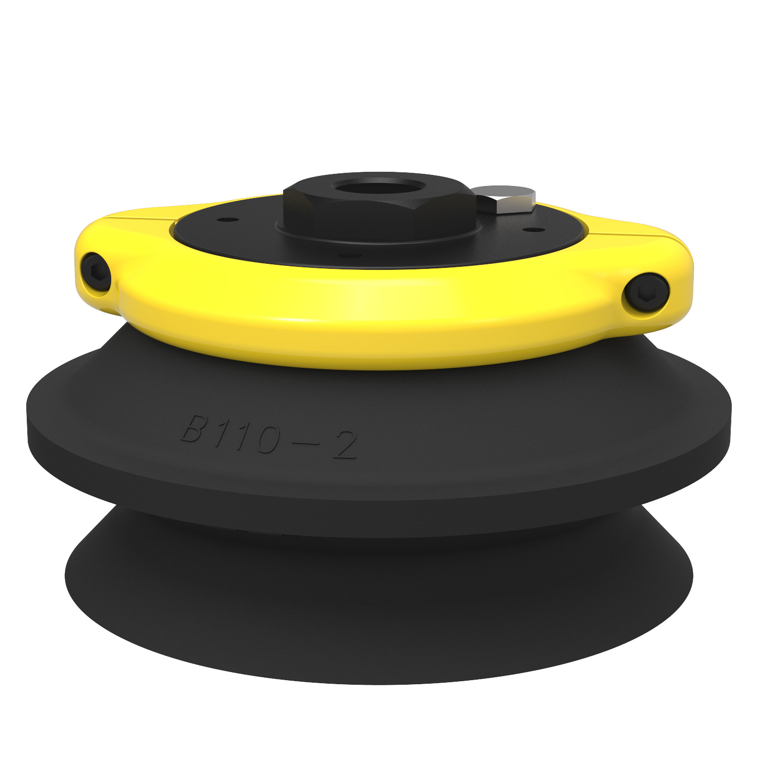 Piab Suction cup B110-2 Nitrile-PVC, G3/8 female, clamp ring with mesh filter