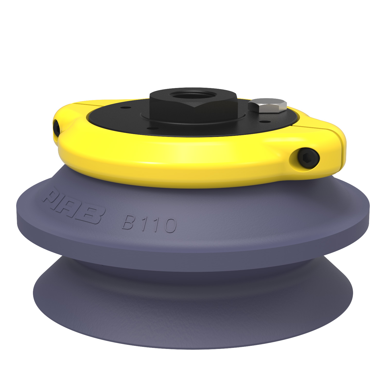 Piab Suction cup B110 HNBR, 3/8 NPSF female, clamp ring with mesh filter