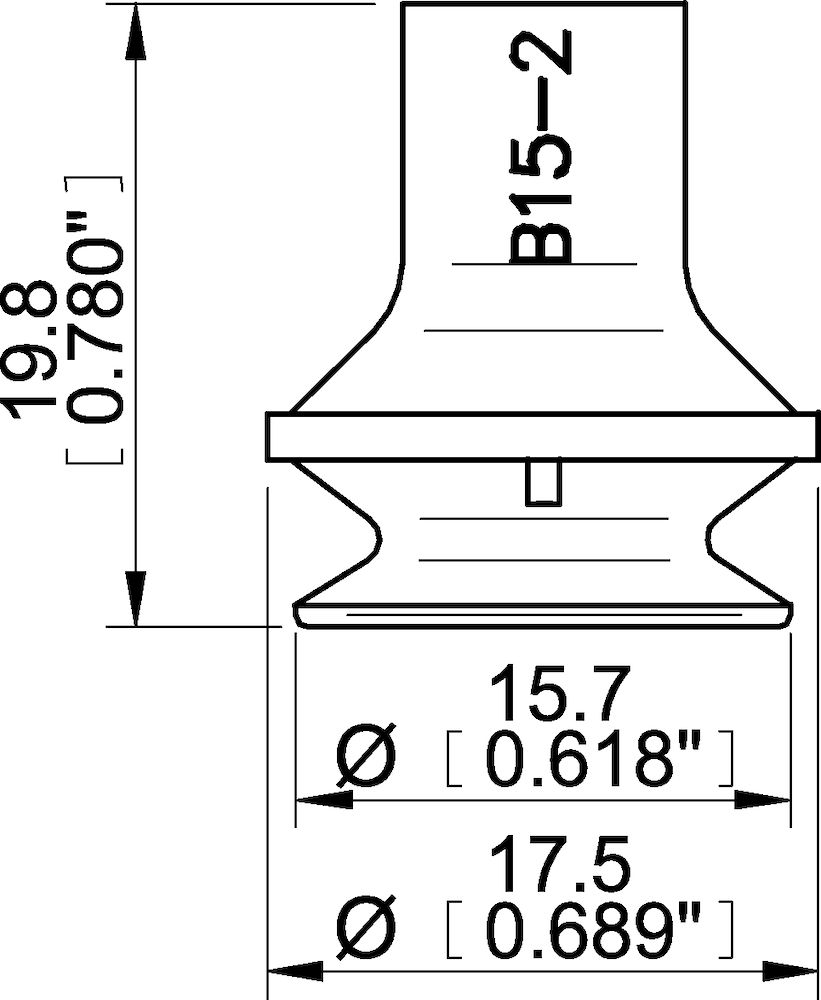 Piab Suction cup B15-2 HNBR