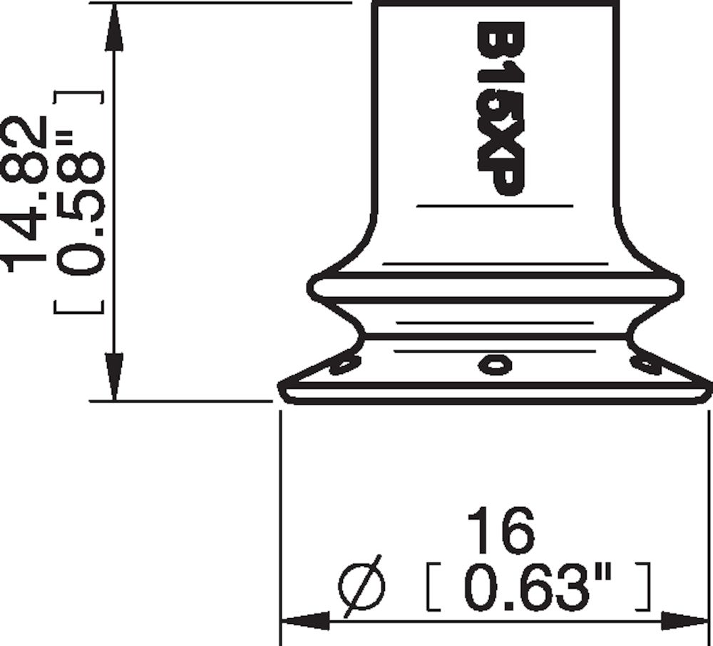 Piab Suction cup B15XP Polyurethane 60