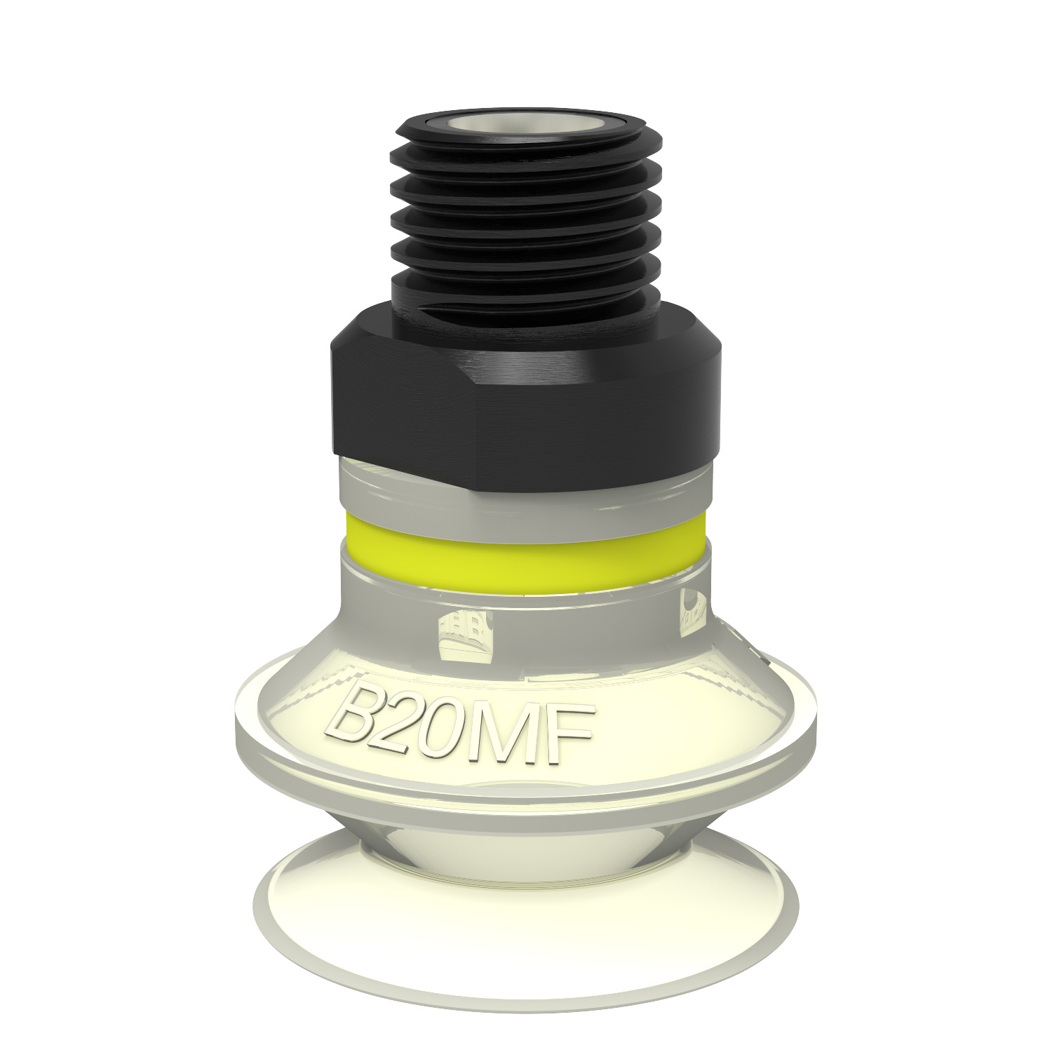 Piab Suction cup B20MF Thermoelastic polyurethane, 1/8 NPT male, with mesh filter