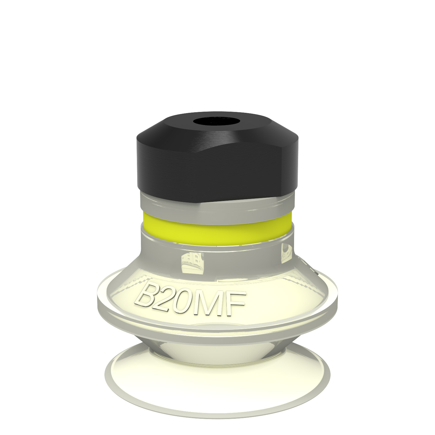 Piab Suction cup B20MF Thermoelastic polyurethane, M5 female, with dual flow control valve