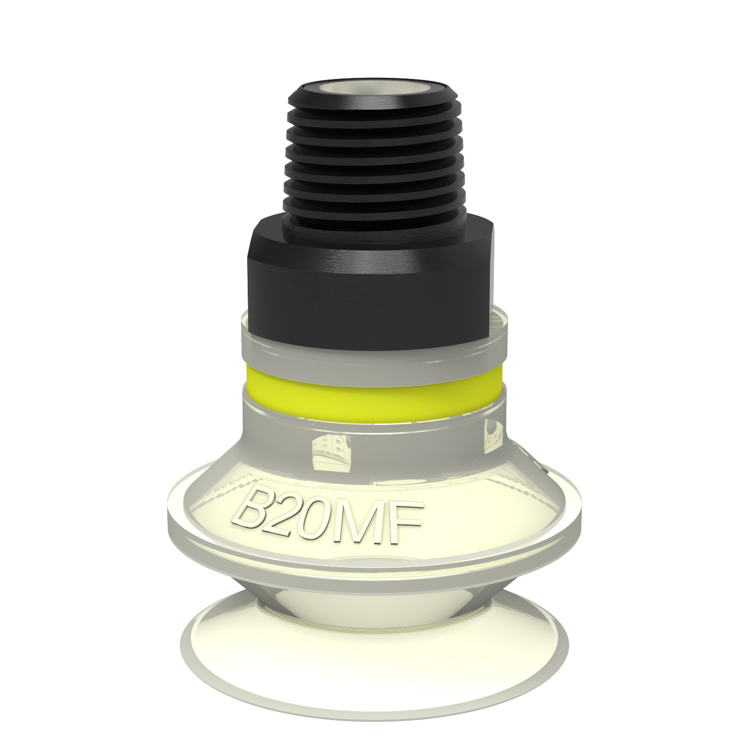 Piab Suction cup B20MF Thermoelastic polyurethane, G1/8 male, with dual flow control valve