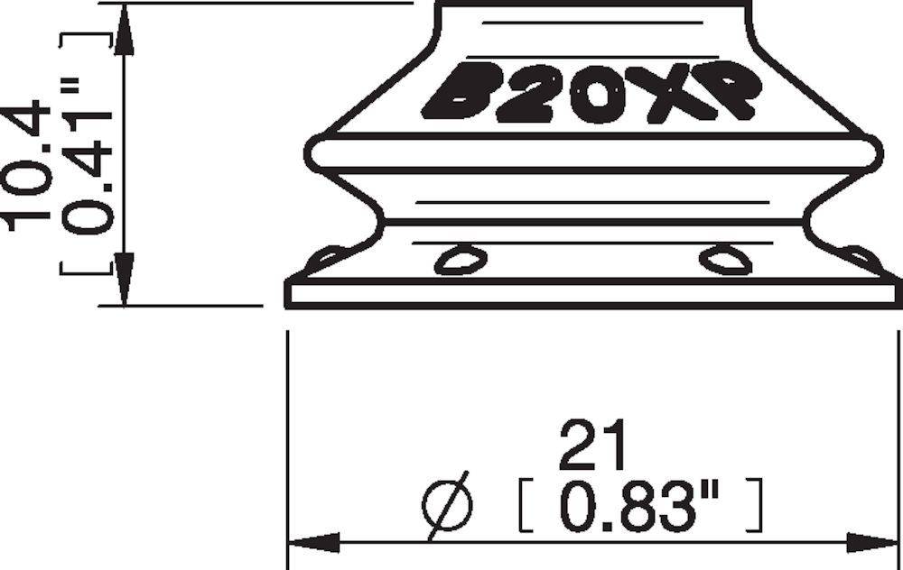 Piab Suction cup B20XP Polyurethane 60