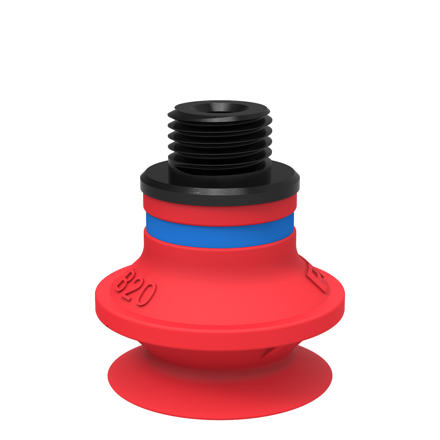 Piab Suction cup B20 Silicone, G1/8 male/M5 female, with mesh filter