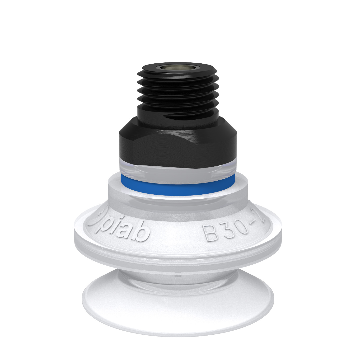 Piab B30-2.21.04AC / 9909658 Suction cup B30-2 Silicone FCM, 1/4" NPT male, with mesh filter