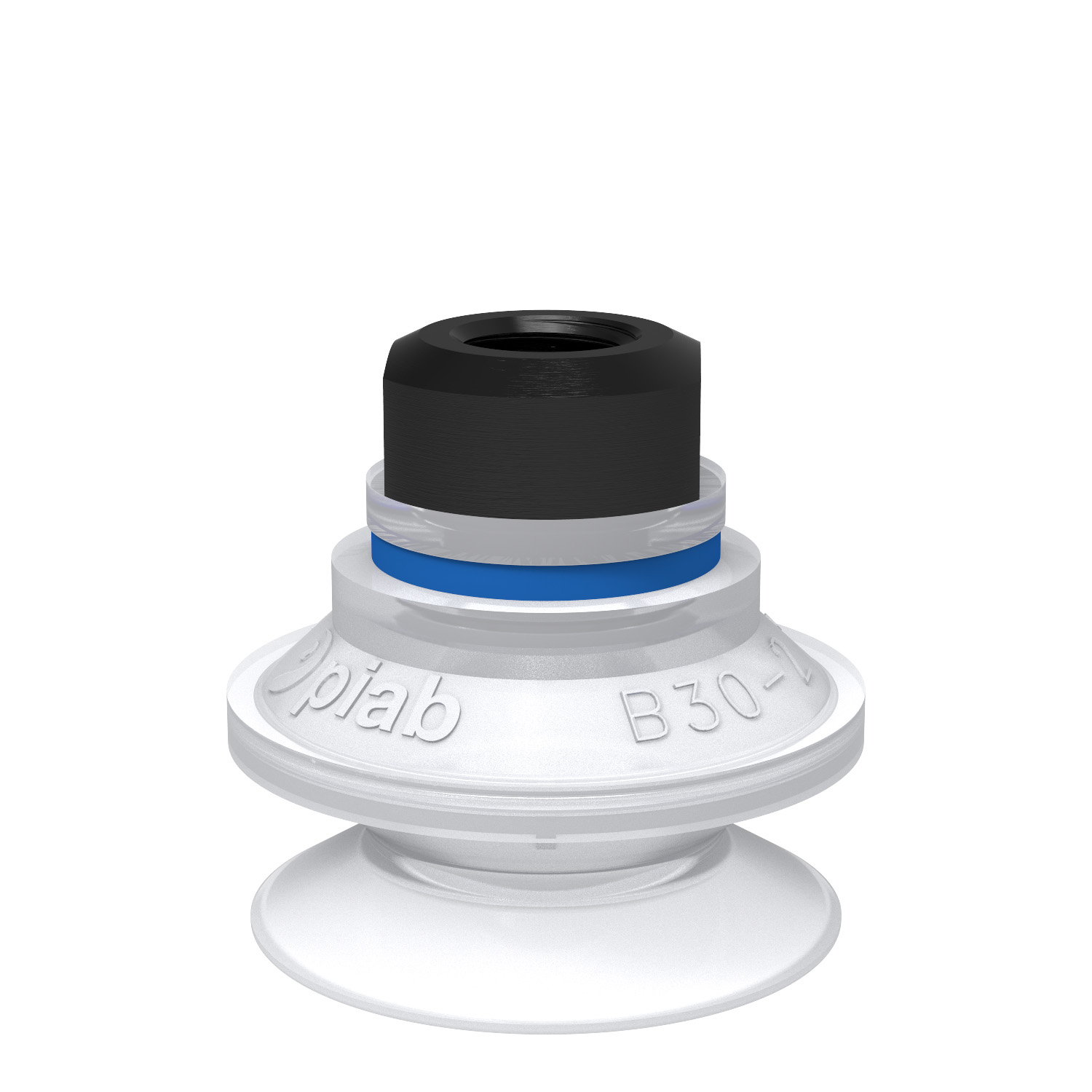 Piab Suction cup B30-2 Silicone FCM, 1/8 NPSF female, with mesh filter
