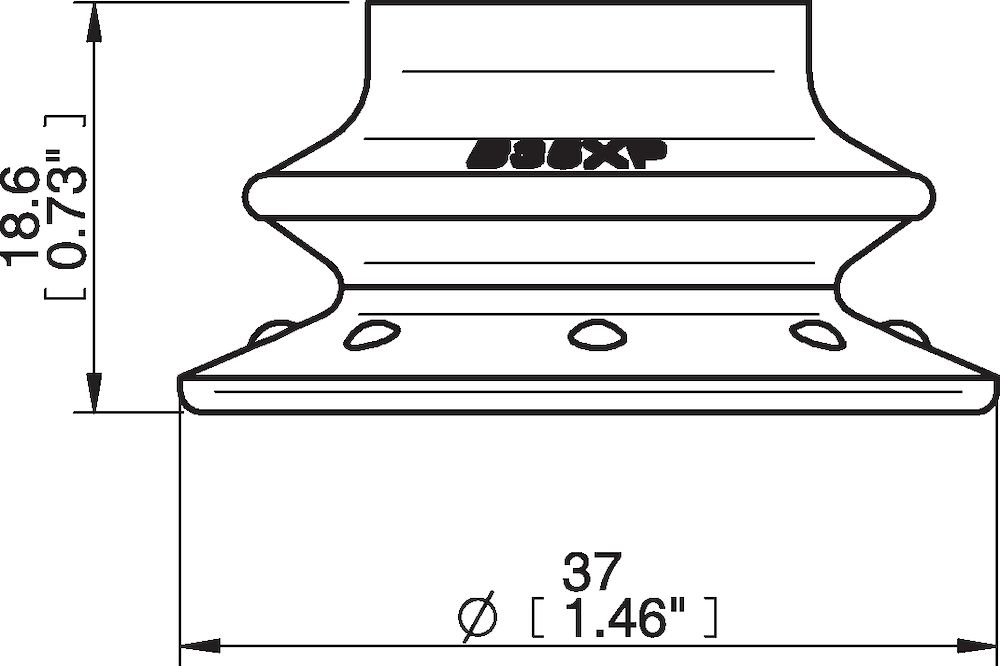 Piab Suction cup B35XP Polyurethane 30/60