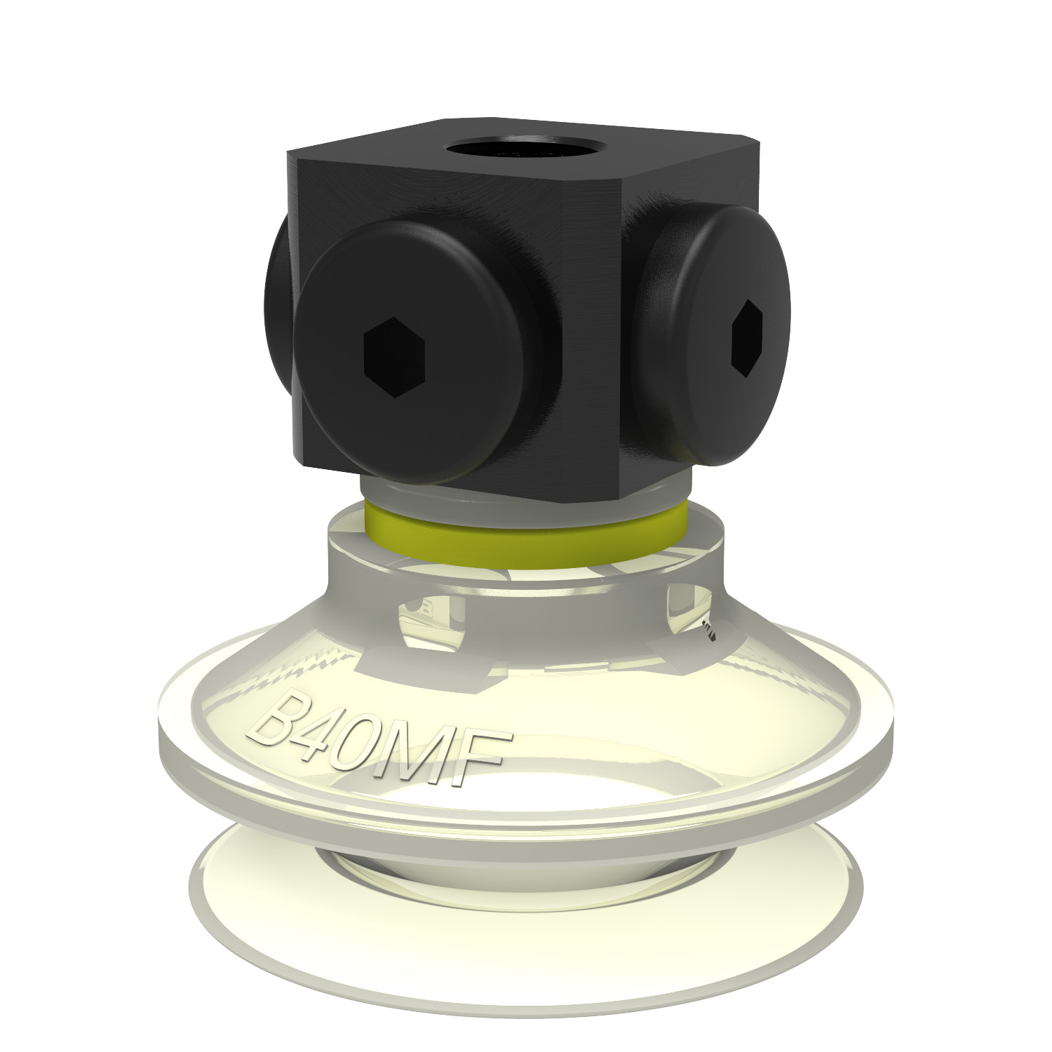 Piab Suction cup B40MF Thermoelastic polyurethane, 5x1/8 NPSF female