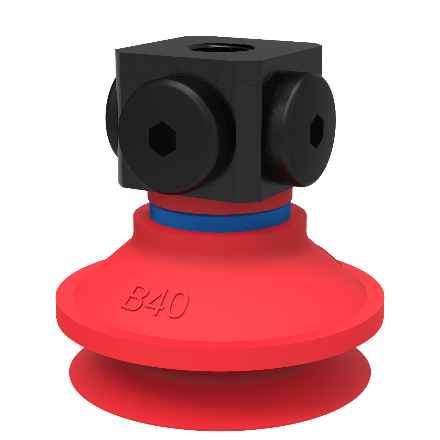 Piab Suction cup B40 Silicone, 5x1/8 NPSF female